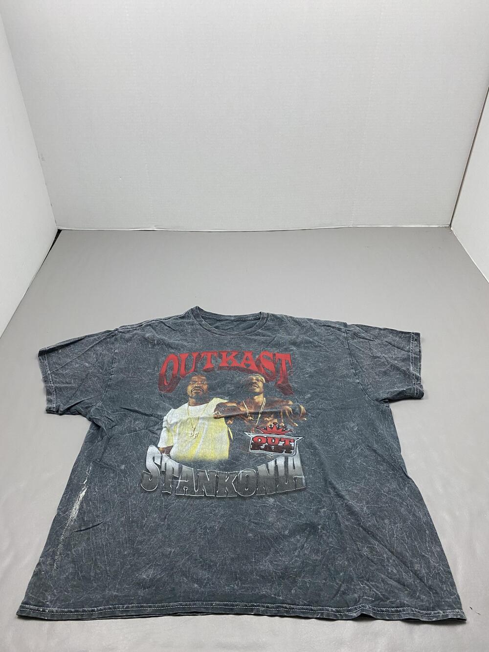Vintage OutKast Shirt Mens XL Gray Stankonia Graphic Hip Hop 90s Acid Wash Tee